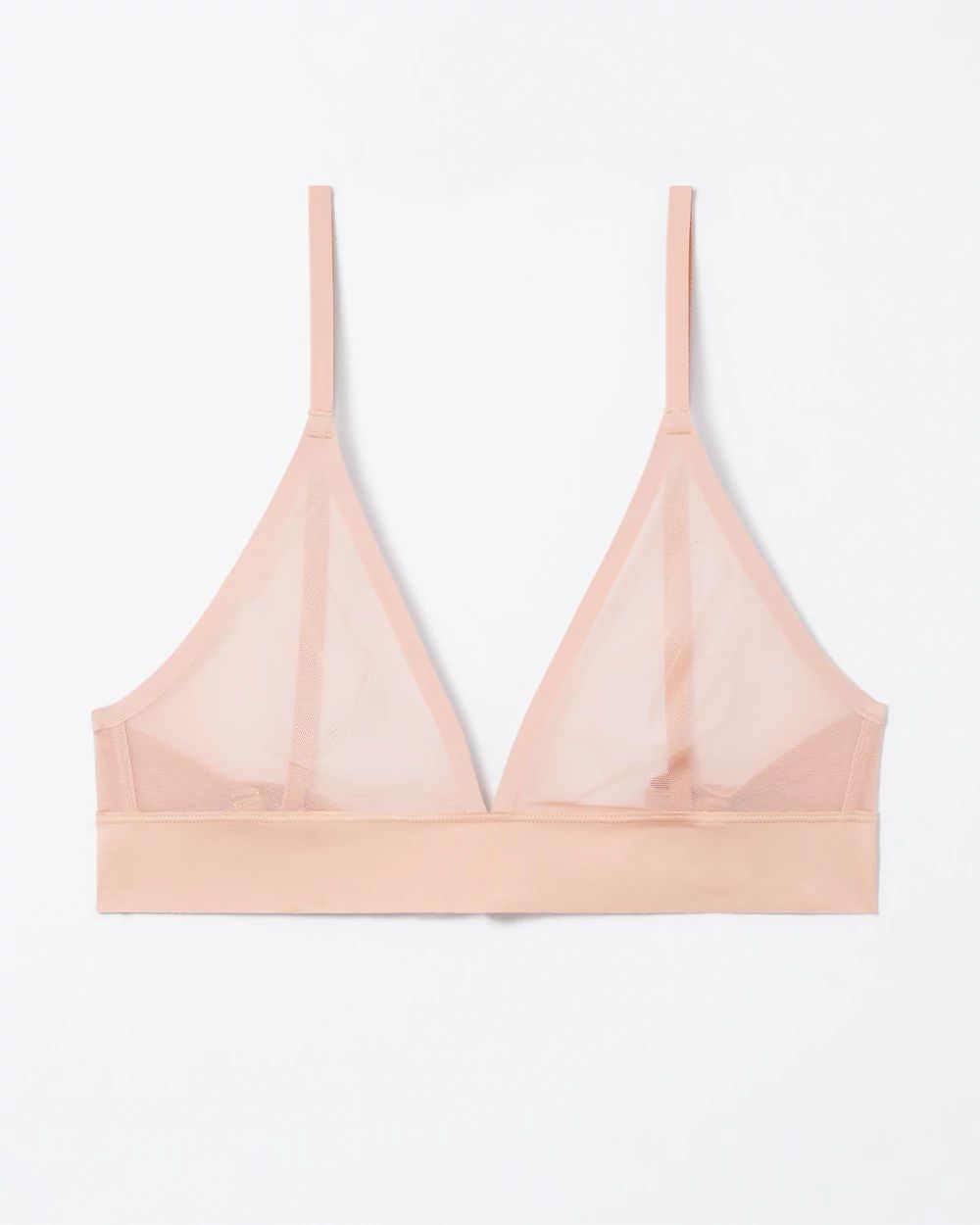 ブラジャー＆ショーツ   Unlined Triangle Bralette Black QF7204-UB1 Everyday Lace Triangle Padded Bralette